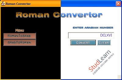 Конвертер римских чисел в арабские C++